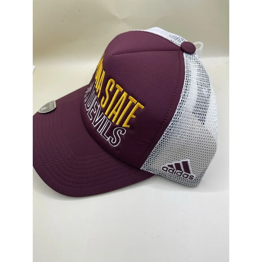 Arizona State Sun Devils adidas Wave Foam Trucker Snapback Hat Maroon/White NWT